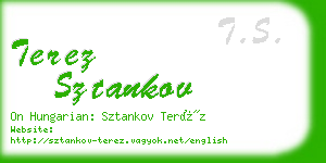 terez sztankov business card